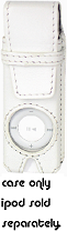 IP-LCSW LEATHER CASE FOR IPOD SHUFFLE WHITE