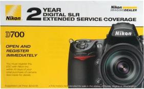 2 Year Extended Warranty For D-700 Digital SLR Camera